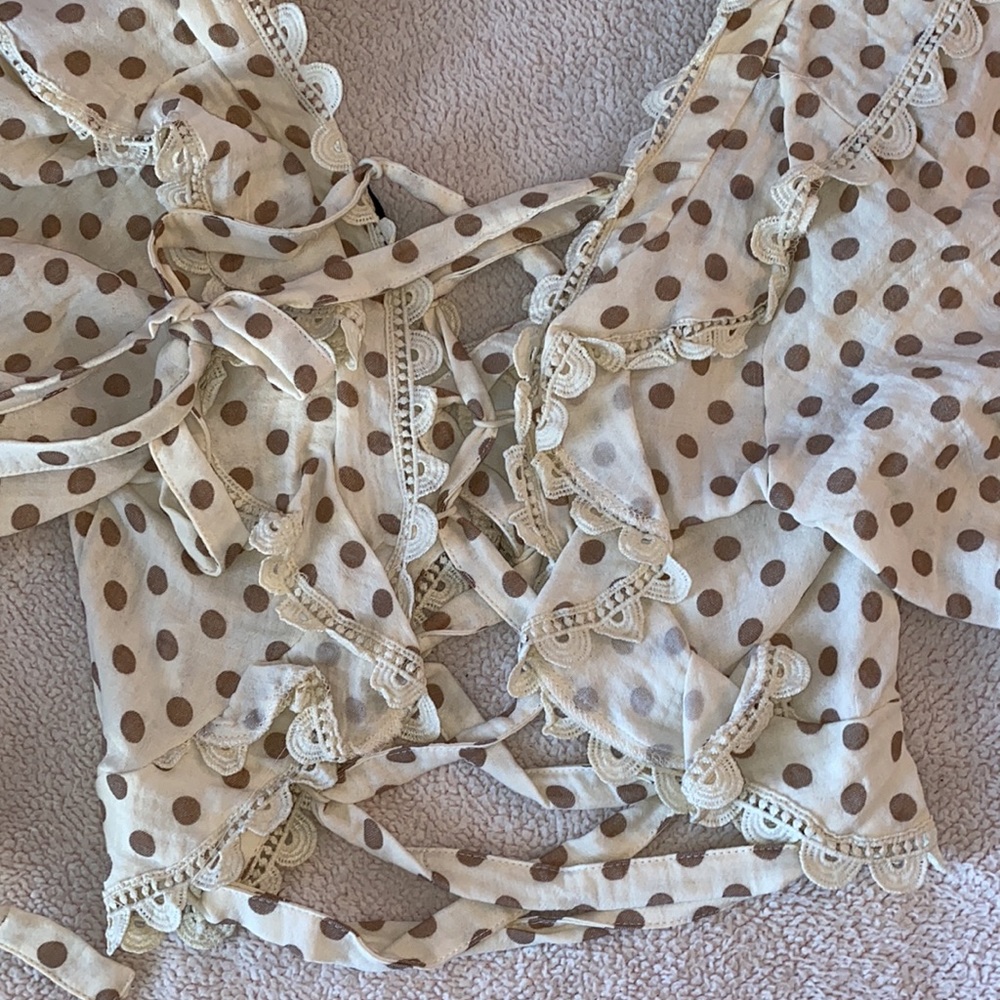 Vici Edna crochet polka dot crop top - Picture 6 of 7
